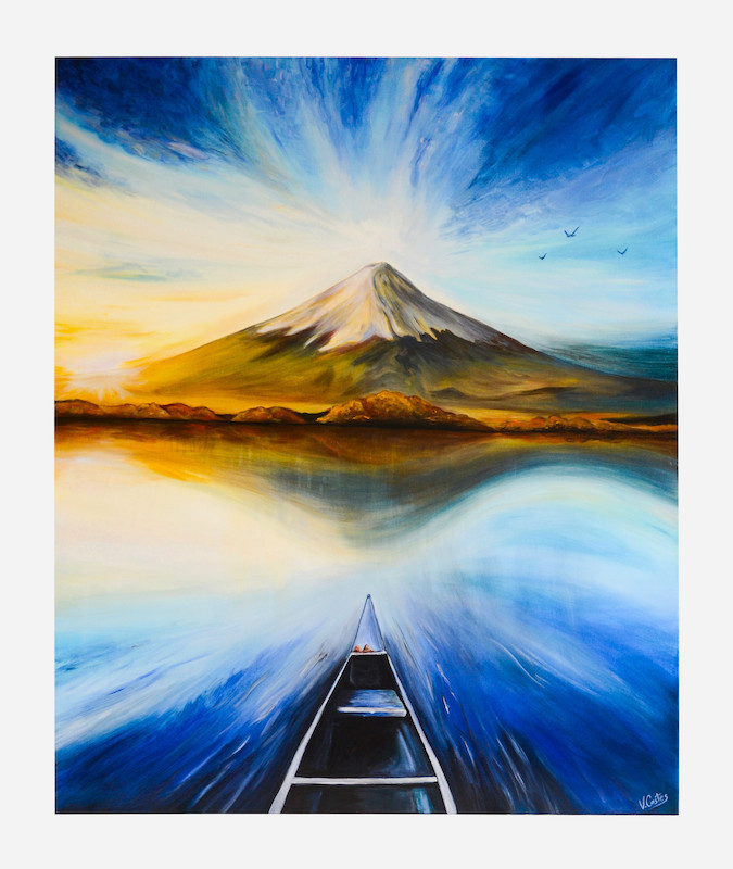 Direction Mont Fuji, 73x60cm