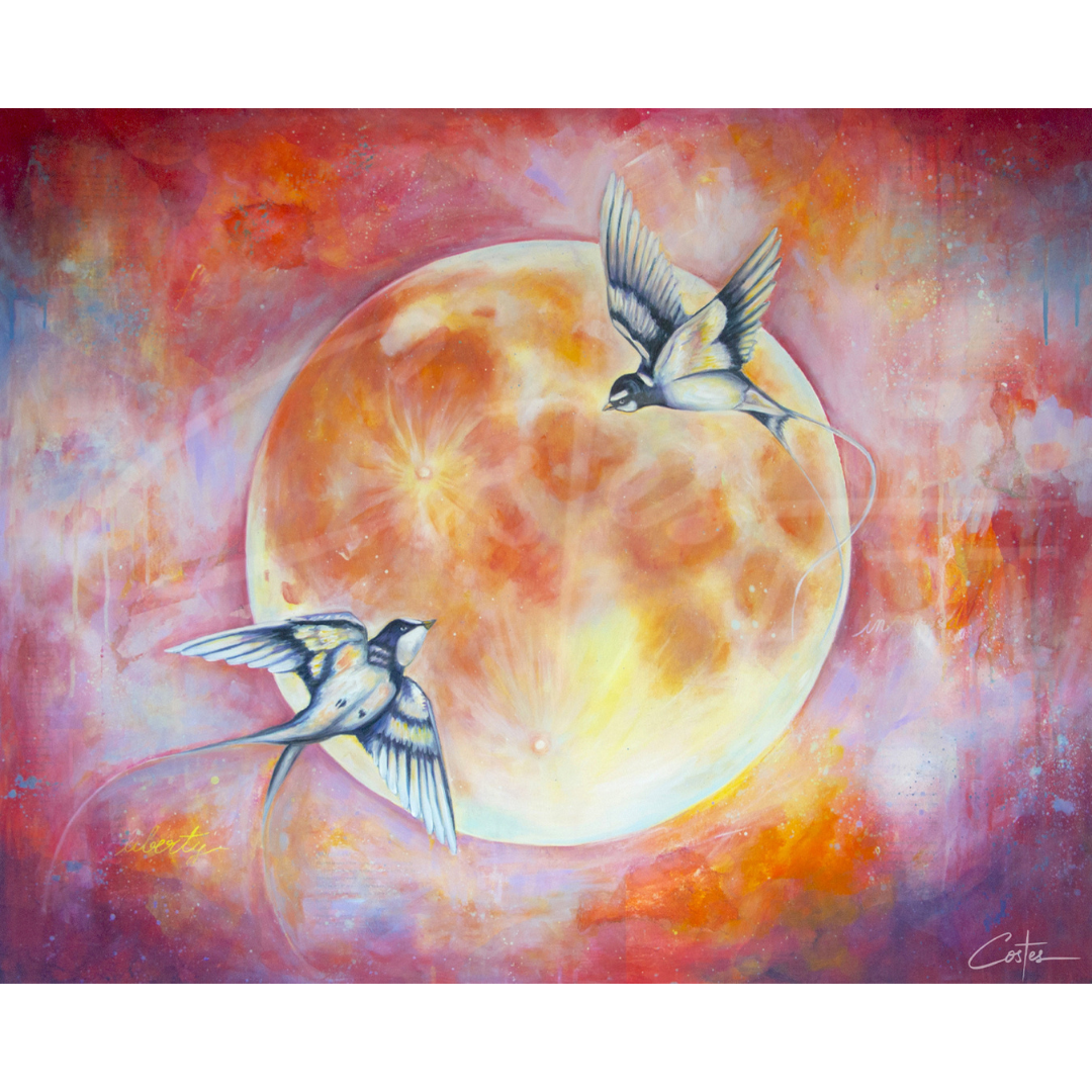 Danse à la Lune Rousse, 81x100cm