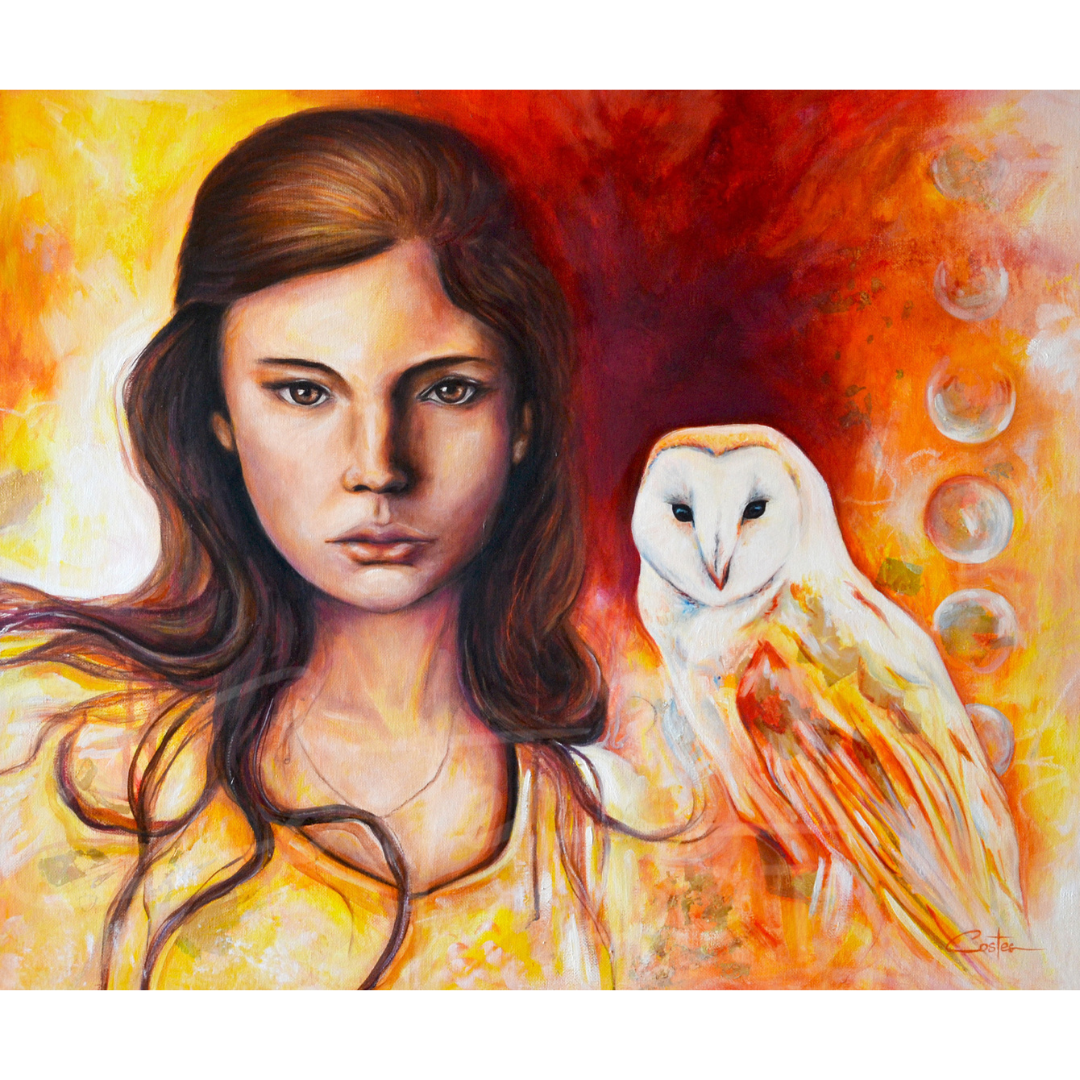 Femme à la Chouette, 54x65cm