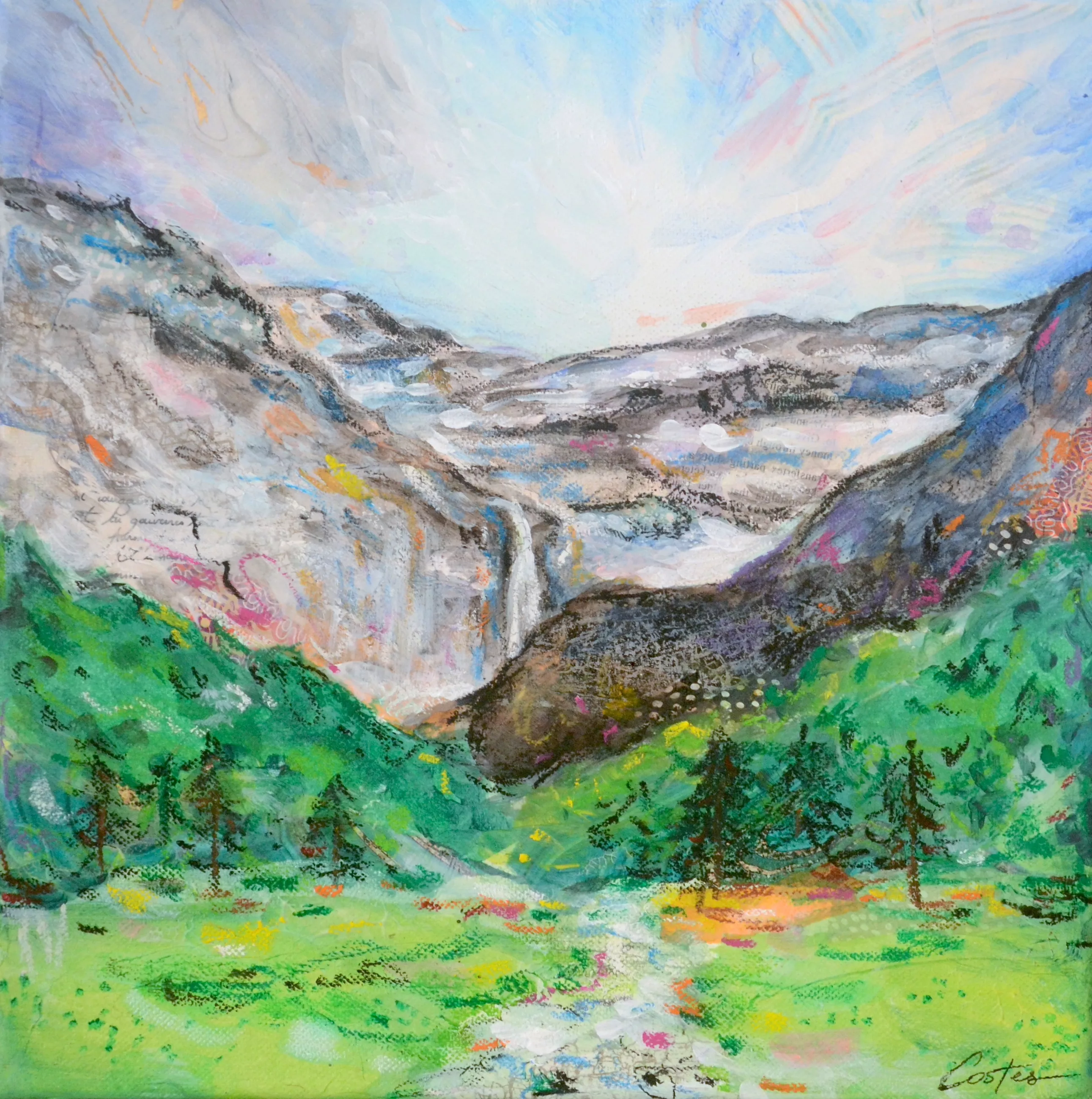 Cirque de Gavarnie, 30x30cm